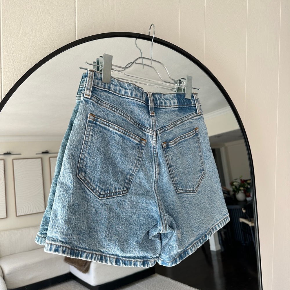 Abercrombie & Fitch Light Blue Jean Shorts - Picture 4 of 4